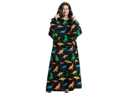 Manta Chrui Larga Con Capucha Para Regalar En Cumpleaños De Hombres Y Mujeres (dinosaurio)