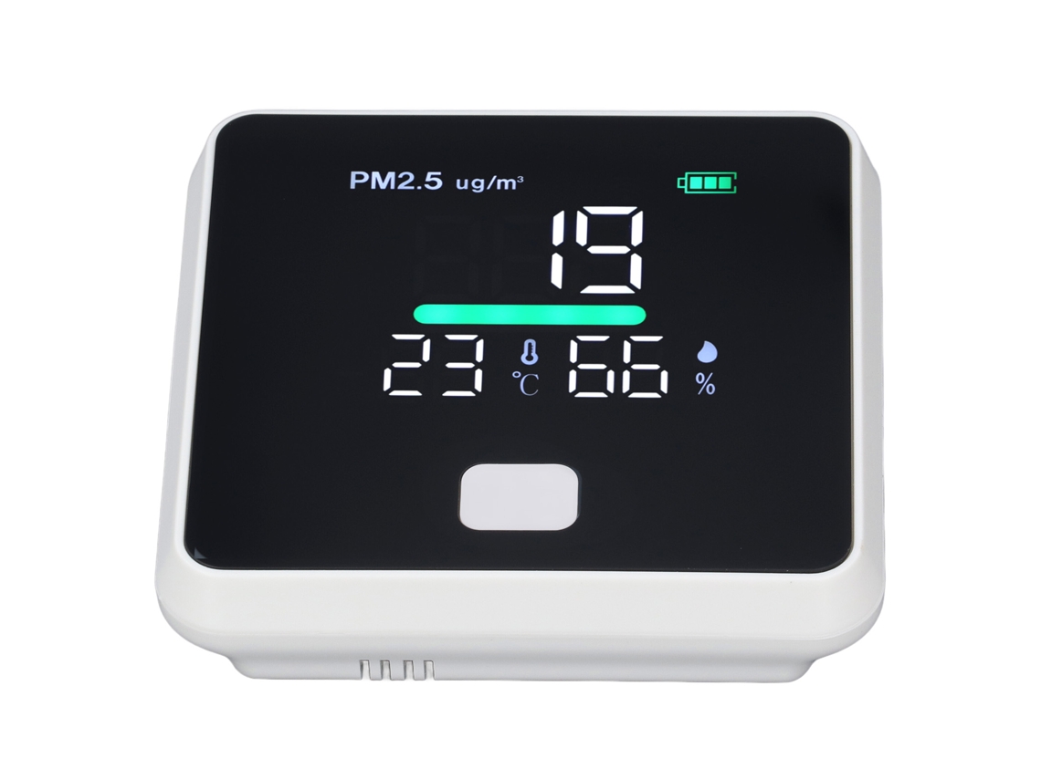 Monitor Portátil De Pm2.5 Con Detector De Temperatura Y Humedad De Alta Precisión Para El Hogar Y Los Viajes.