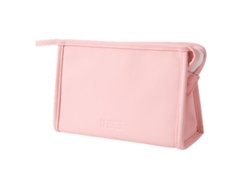 Neceser de viaje para mujer con cremallera, impermeable, color rosa (26 x 16 x 10 cm)