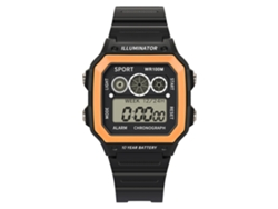 Reloj Deportivo Digital Informal Para Niños Y Adolescentes Con Correa De Silicona Naranja Dzb14