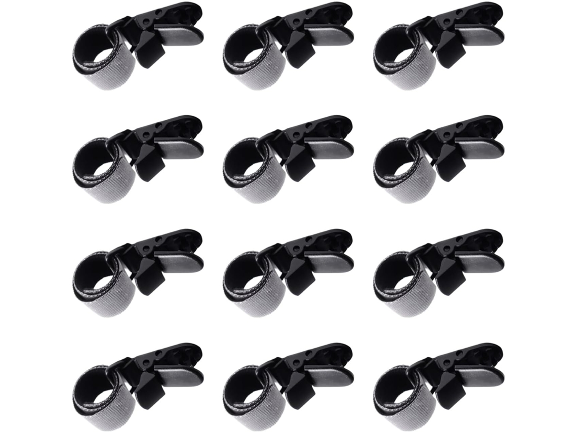 Clips Para Sujetar Banderas De Jardín 12 Clips Para Mástiles De Banderas - Abrazaderas Ajustables, Accesorioss Al