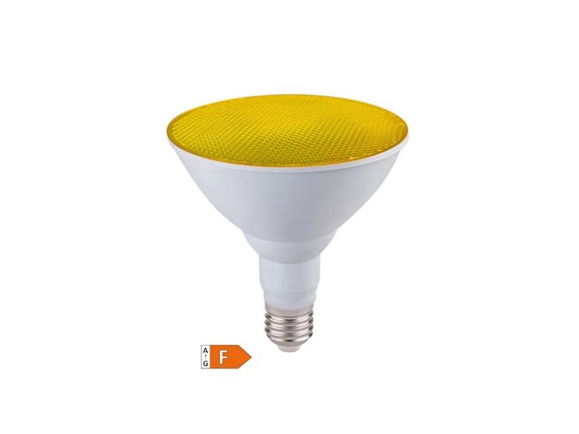 Bombilla LED Par38 15 W E27 amarilla IP65 GSC