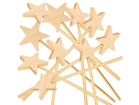 10 varitas mágicas de madera 23 cm ARTEMIO