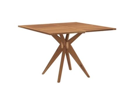 Mesa De Jardín VIDAXL Marrón Madera (110x110x75 cm)