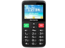 Teléfono móvil Aiwa Fph S200 4G para personas mayores, color negro