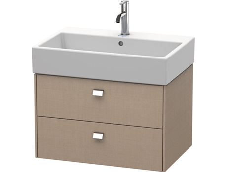 Mueble DURAVIT Brioso empotrado de pared 68,4 x 45,9 cm 2 cajones incl. hueco para sifón y delantal para lavabo Vero Air 235070