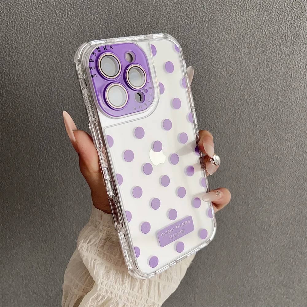 (iphone 16 Pro, Morado) Funda Protectora Transparente De Tpu A Prueba De Golpes, Compatible Con Iphone, Protección Ultrafina
