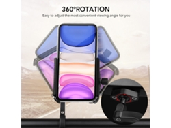 Soporte Ajustable De Aleación De Aluminio Para Teléfono Móvil, Compatible Con Bicicletas Y Motocicletas, Con Rotación De 360° Y Montaje En El Espejo Retrovisor.