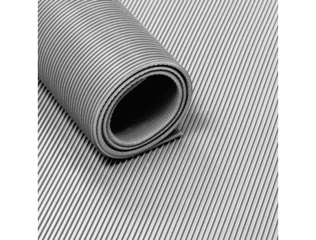 Tapete de goma en rollo acanalado 3mm Gris - 120 cm Ancho - Inodoro