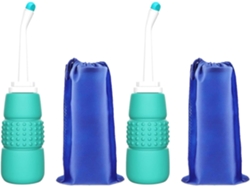 Moonsun 2x Pulverizador De Bidé Portátil Mejorado De Viaje De 350 Ml Herramienta De Limpieza Personal