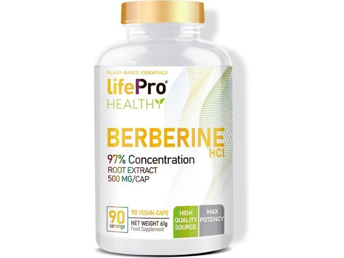 Complemento Alimentar LIFE PRO NUTRITION Life Pro Berberine-500 Miligramos-90 Veganas