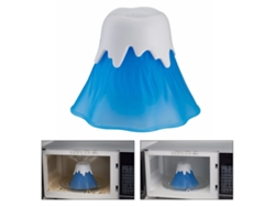 Limpiador De Microondas Con Diseño De Volcán En Erupción, Fabricado En Pp Resistente Para Cocinas Domésticas Y De Hoteles.