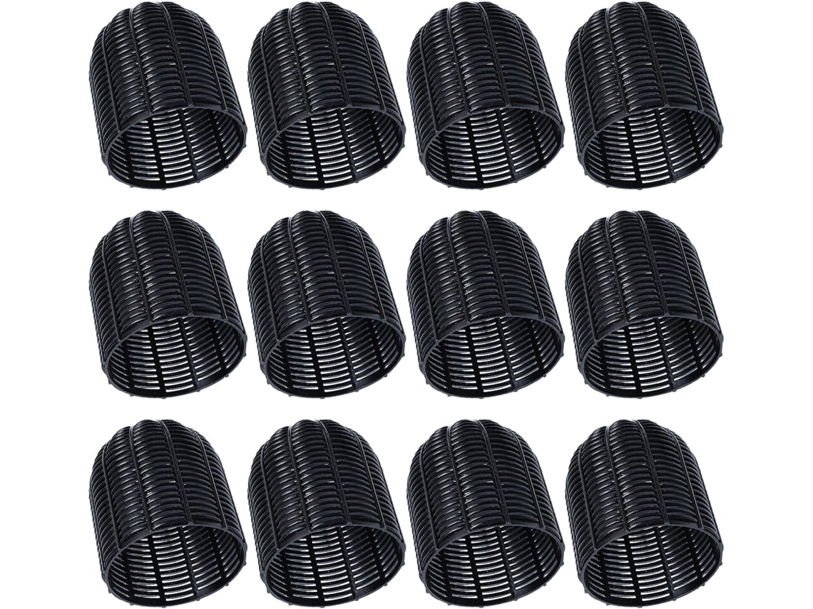 Paquete De 12 Bombillas Led De Plástico Negras De Mm