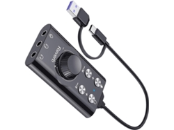 Tarjeta De Sonido Externa Portátil Usb 7.1 - Captura De Voz Nítida - Compatibilidad Plug And Play