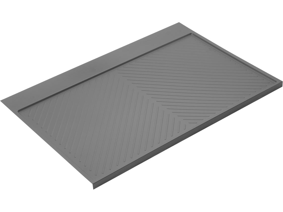 EMUCA Protectores De Fondo De Fregadero Para Muebles De Cocina M90 867X580Mm Grosor Del Tablero 16Mm Plástico Cortable Gris Antracita