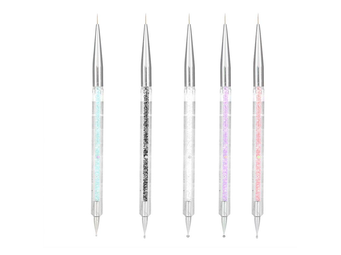 RNEMITERY Innovador set de pintura para uñas, presentado en un tubo de plástico transparente para facilitar su transporte y almacenamiento. Mango transparente c