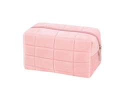 Bolsa De Maquillaje Pequeña Plush Estuche De Lápices Multifuncional Con Cremallera Capacidad Grande