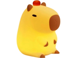 Luminária Noturna De Capivara: Luminária Led Divertida Em Formato De Animal, Fofa E Macia (squishy)