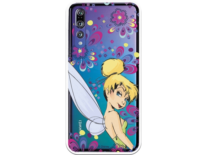 Carcasa Huawei P20 Pro, P20 Plus DISNEY Campanilla Flores Multicolor