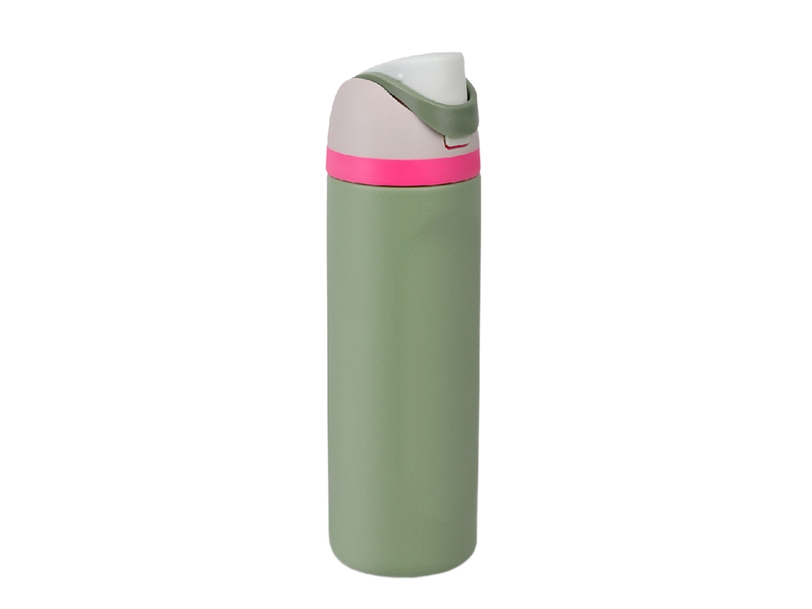 Hervidor de acero inoxidable con pajita, ideal para deportes y viajes, sin BPA, 24 oz