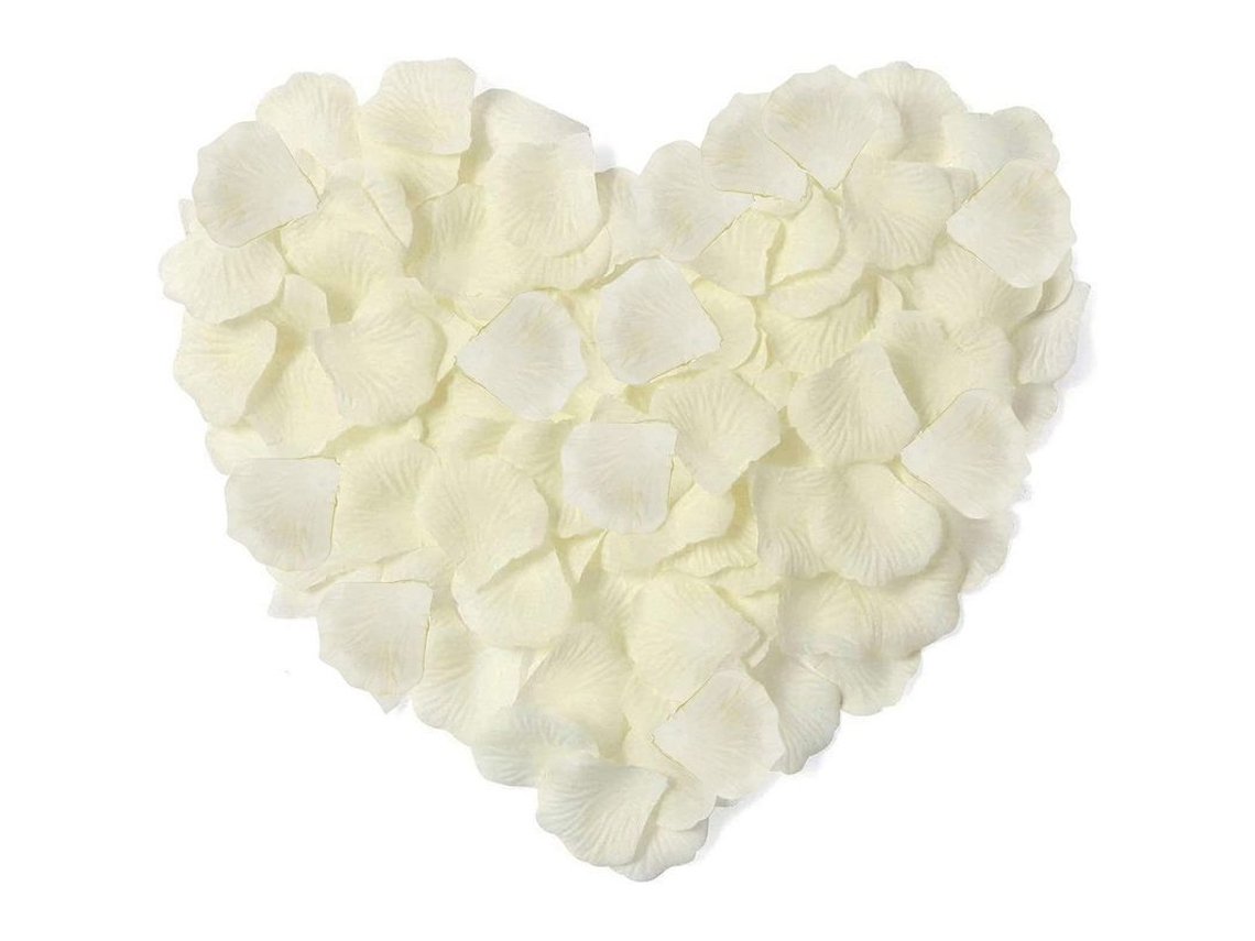 1 Kg De Pétalos De Rosa De Seda Color Marfil, Pétalos Artificiales Románticos Para Bodas, Baño, Cama, Fiesta.