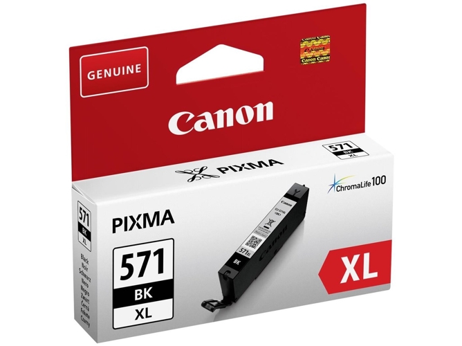 Cartucho de tinta Original CANON CLI-571BK XL Negra