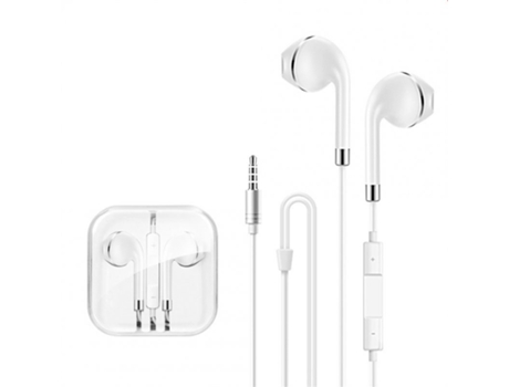 Auriculares Estéreo con cable con micrófono para juegos de 3,5 mm Compatible con Android iOS P15 Plata Blanco