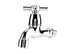 Grifo para lavadora, lavabo con caño y manija única, color plateado