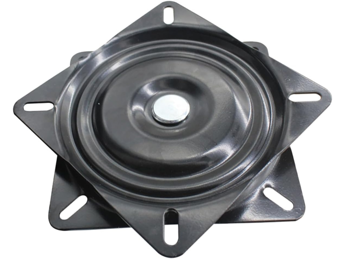 Placa Giratoria Negra Para Taburetes Y Sillas De Oficina, Base Giratoria Silenciosa Y Estable.