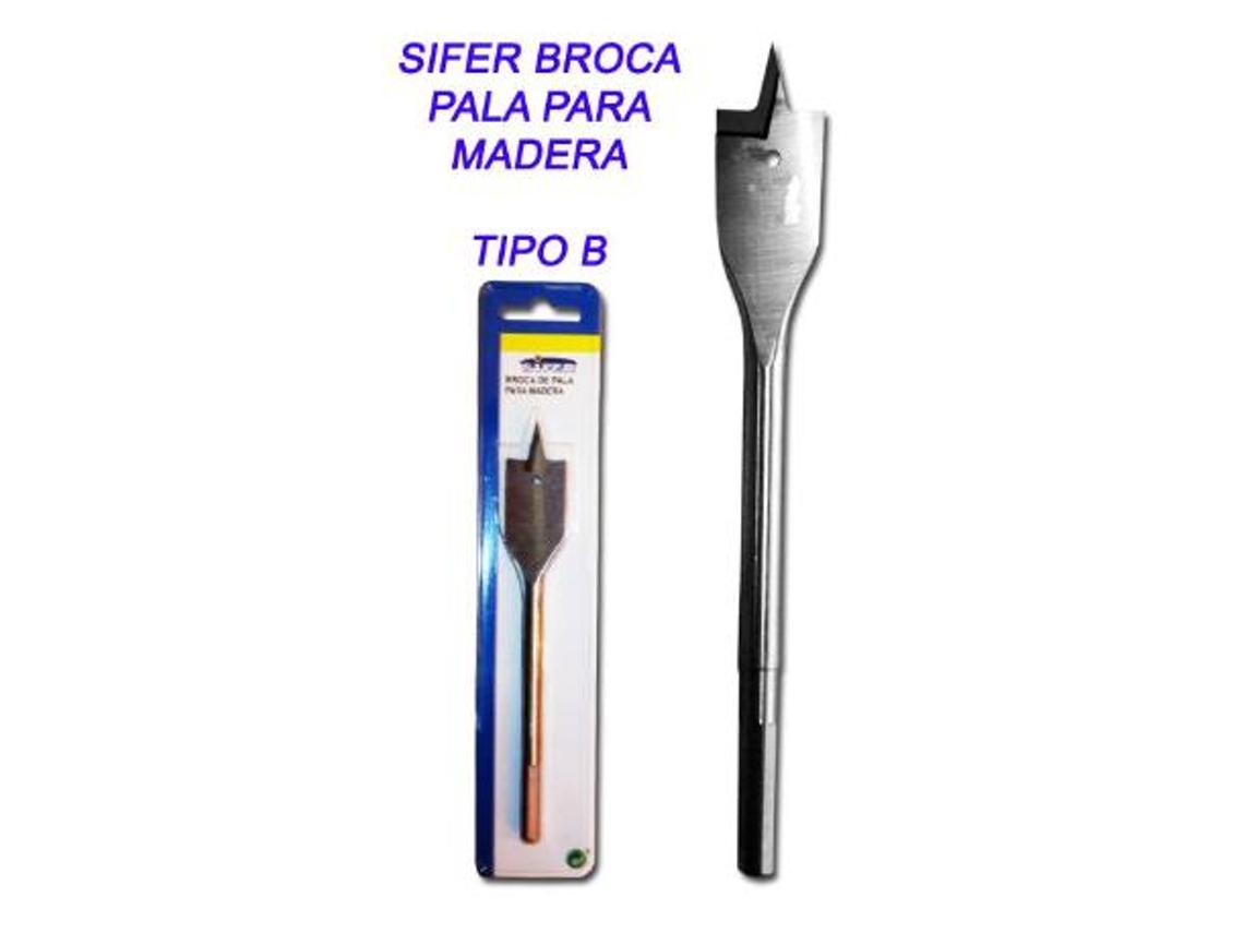 Sifer broca de pala para madera 12        tipo b