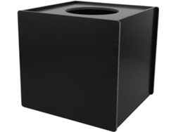 Caja De Rifa De Pvc Negro Con Gran Capacidad Y Diseño Multifuncional, Para Sorteos.