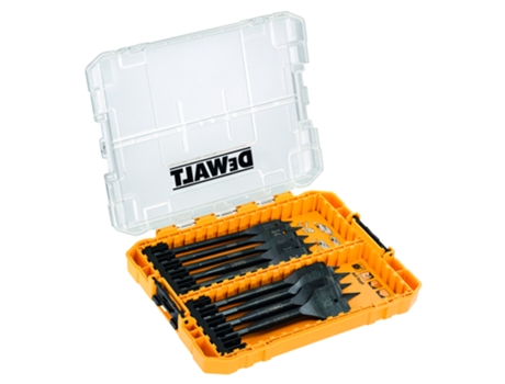 DEWALT DT70751-QZ Tough Case mediana con 9 Brocas de pala para Madera