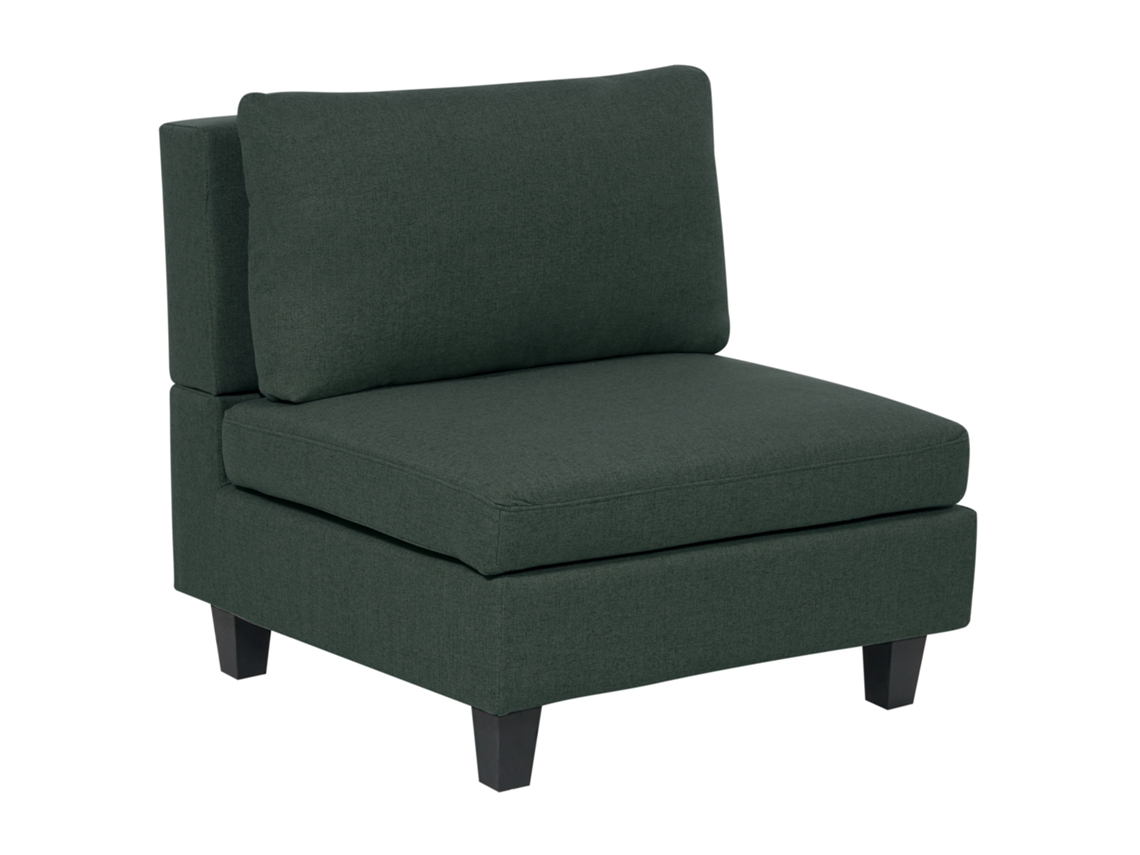 Sillón modular BELIANI Unstad de Poliéster Verde 76x76x72