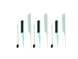 Set De 3 Peines De Estilo Para Pelo Y Barba Con Cerdas Nylon Suaves Y Diseño Antideslizante Para Estilistas Profesionales