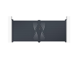 Puerta batiente garaje 3,5m veleta A.140cm