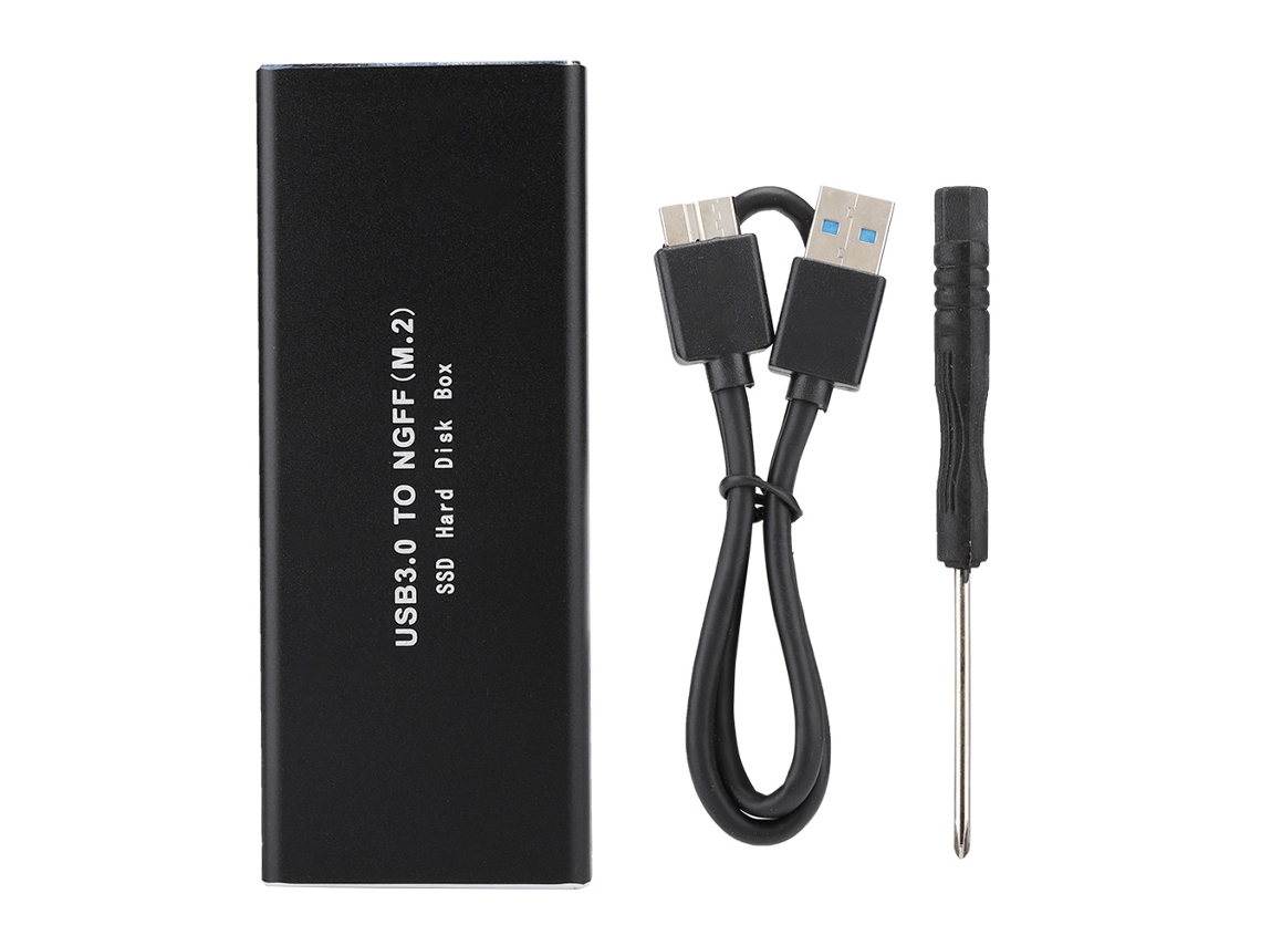Caja De Disco Duro Móvil De Aluminio Ssd M.2 Ngff A Usb3.0 Para Unidad Sata De 2.5 Pulgadas