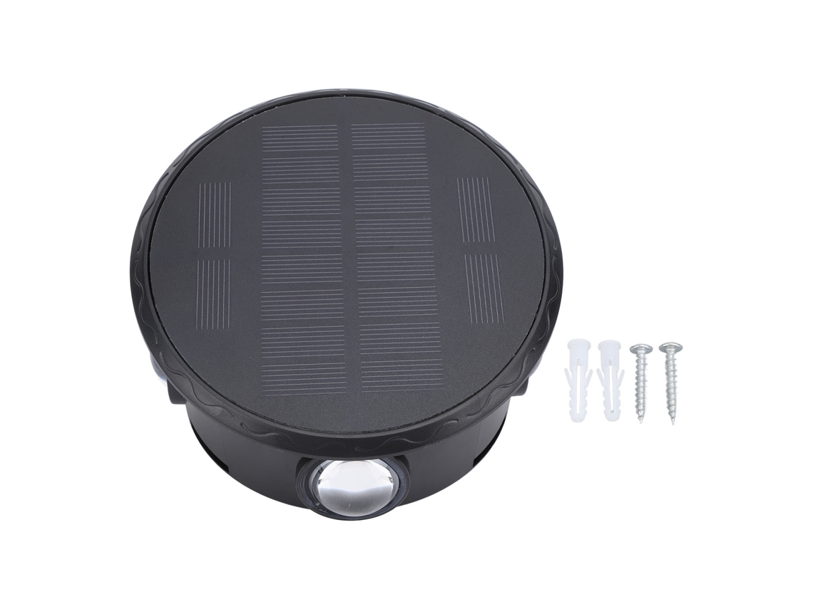 Aplique solar de pared para exteriores 2026 con luz hacia arriba y hacia abajo para patio, puerta de entrada, jardín, resistente a la intemperie, LED decorativo