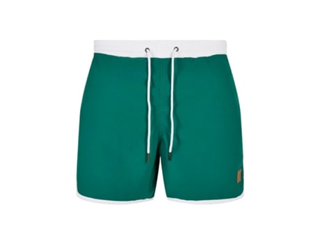 Pantalones Cortos de Baño para Hombre de Playa URBAN CLASSICS (3XL - Poliéster - Blanco)