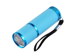 Linterna UV de 395 nm con 9 LED de luz brillante para el curado de uñas de gel y la detección de materiales fluorescentes GOKOCO