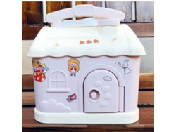 2026 Caja Para Monedas De Cerdo Rosa Con 1 Sticker Y 5 Accesorios, Ideal Para Niñas, Diseño Cartoon