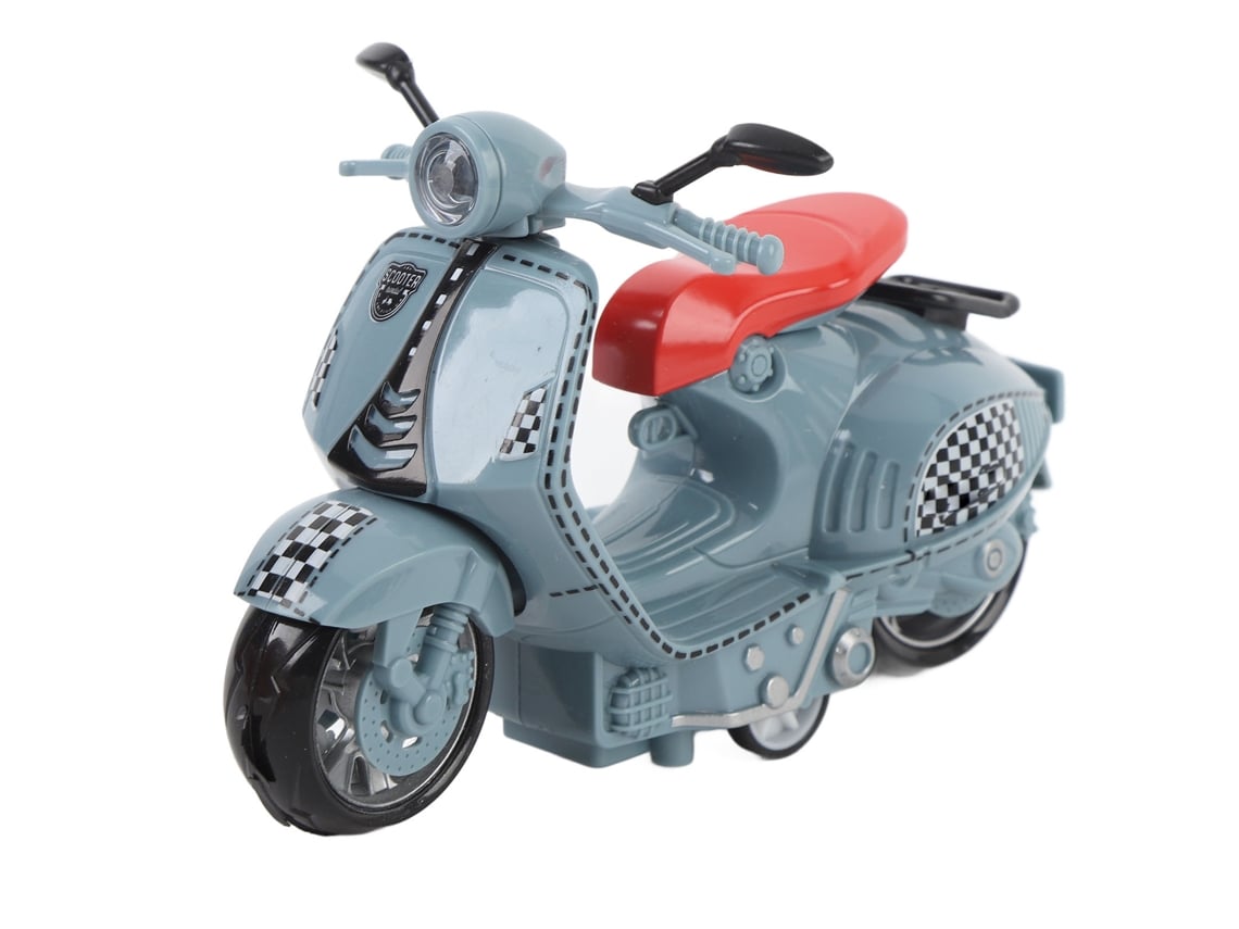 Ats-modelo De Moto Mujer De Aleación Coleccionable Juguete Vehículo Ornamental Para Niños Niñas Azul
