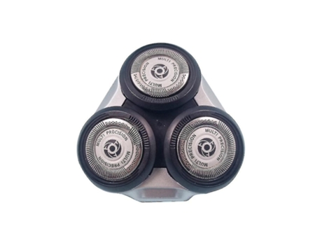 Juego completo de cabeza de afeitadora para Philips S5370 S5571 S5420 S5140 S5078 plata