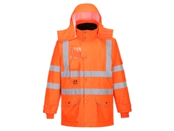 Chaqueta de tráfico transpirable de alta visibilidad 7 en 1 de Portwest / Naranja / S