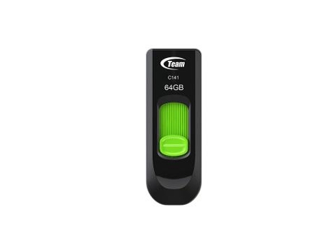 Team Group C141 Unidad de memoria USB 64Gb Usb Tipo-A 2.0 Negro Verde