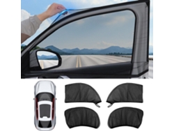 Kit 4 Cortinas Red Elásticas Coche Anti-uv Anti Insectos Universal
