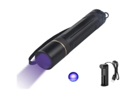 Antorcha 365nm Ultravioleta Recargable Uv Luz Negra Antorchas Con Filtro De Vidrio Negro Szsmart