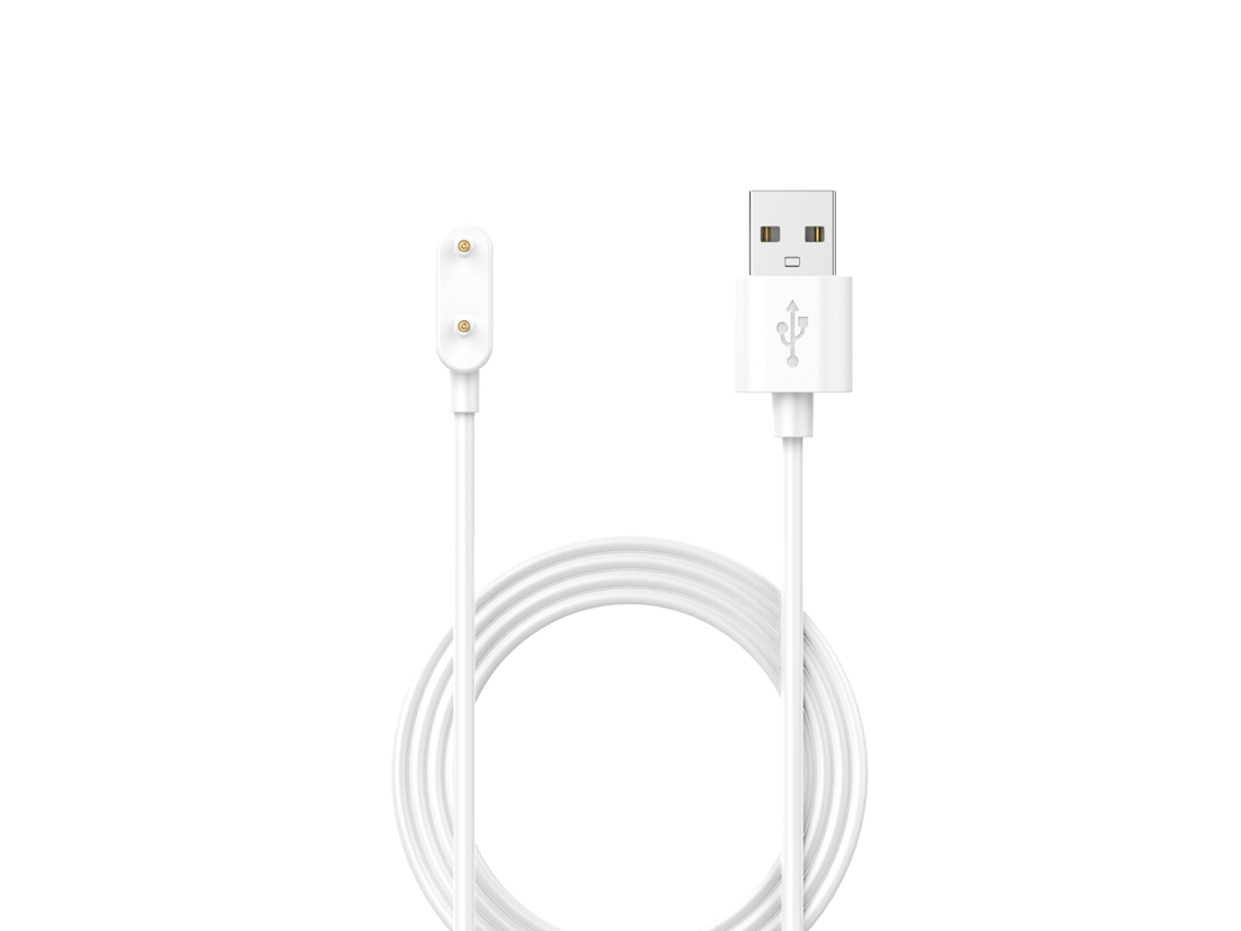Cable de carga USB para reloj inteligente Huawei Band 8 sin protección de chip (blanco)