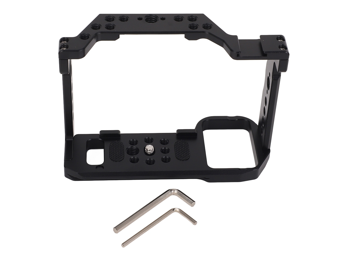 Jaula de aluminio para cámara, compatible con cámaras DSLR y de cine (modelos A7 y otros modelos), jaula completa para cámara.