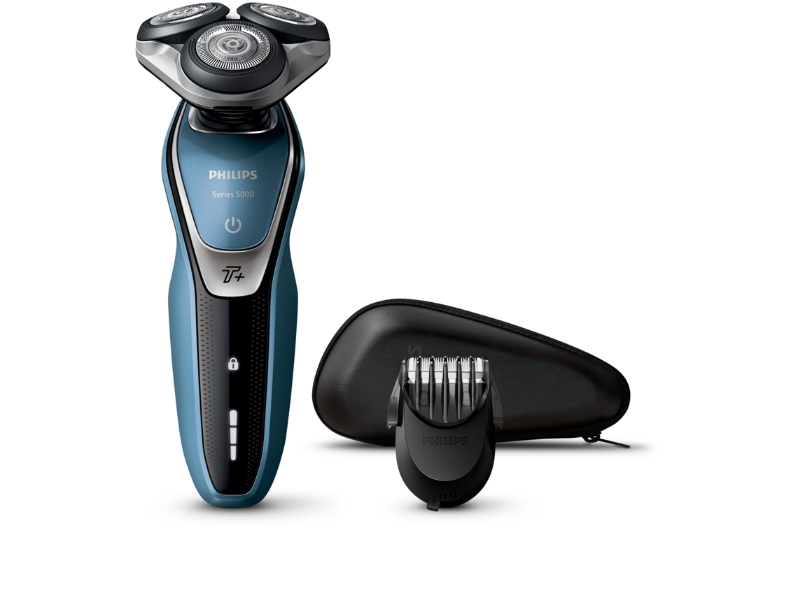 PHILIPS SHAVER Series 5000 S5630/41 afeitadora Máquina de afeitar de rotación Recortadora Negro, Azul, Plata
