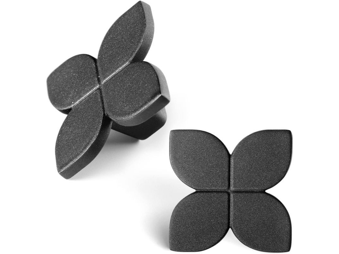 Manijas De Cajón Linjou 2 Piezas, Material Aleación De Zinc, Negro Y Latón, Para Cocina, Armarios Y Muebles